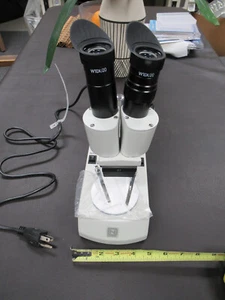 NATIONAL STEREO MICROSCOPE GOOD CONDITION BOTH LAMPS WORK AS PICTURED TC-3 - Picture 1 of 9