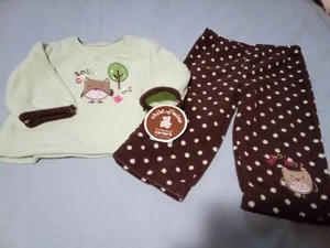 Baby Girl 2 Piece Winter Pant Set Size 6-9 Mo. Carter's Child Of Mine NWT - Picture 1 of 8