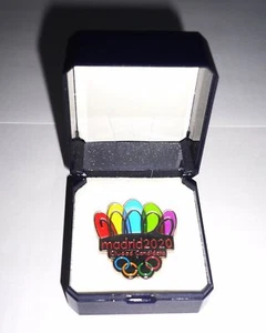 2020 Olympic Games Tokyo Original Collectible Madrid CANDIDATE CITY PIN BADGE - Picture 1 of 6