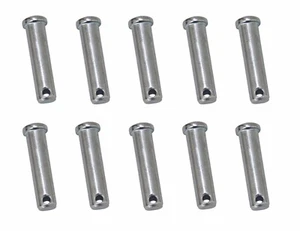 10 Clevis Pins Securing Fasteners for R Clips Split Pins - Dia: 6mm L: 60mm - Picture 1 of 4