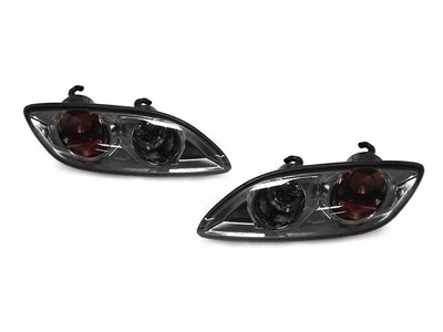 JDM Black Housing Smoke Lens Bumper Signal Lights For 1999-2002 Mazda RX-7 FD3S - Image 1 of 4