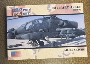 1991 AH-64 Apache Pro Set Desert Storm Trading Card - Picture 1 of 2