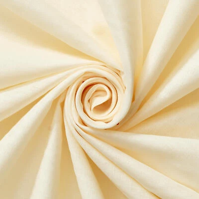 FWD Cotton Voile Lightweight Hypoallergenic Natural Sheer 58" Washable Fabric - Image 1 of 2