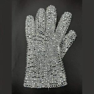 Guante de estrás hecho a mano Michael Jackson raro para imitador de colección - Imagen 1 de 10