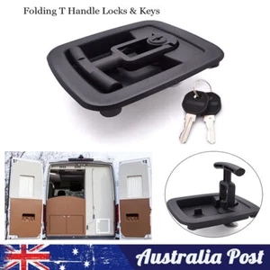 Truck T-handle Lock with Keys Trailer Latch Camper RV Door Equipment Replacement - Picture 1 of 9