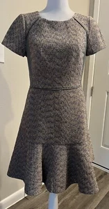 Nuevo con etiquetas Vestido de Negocios J Crew Metálico Mixto Tweed Brillante Vacaciones Cóctel 2 - Imagen 1 de 7