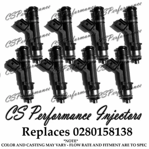 OEM Bosch IV Fuel Injectors (8) Replaces 0280158138 for 2007-2010 Ford 5.4L V8 - Picture 1 of 1