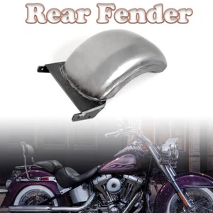 9" Wide Mudguard Hugger Fender Motorcycle Splash Guard Fit For Harley Softail - Picture 1 of 10