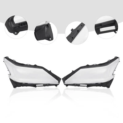 Pair Lens Cover Headlight For Lexus LX570 2016-2019 Clear Left +Right Replacemet - Изображение 1 из 4