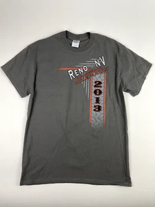 Reno NV 19th Anniversary Bike Rally 2013 Mens Medium T Shirt Gray - Picture 1 of 6