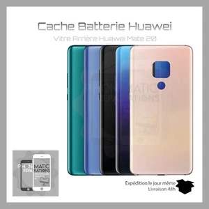 Vitre arrière cache batterie couvercle pour Huawei Mate 20 avec logo et adhesif - Photo 1 sur 6