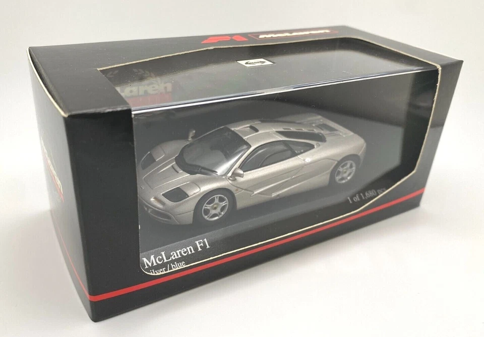 Nuevo Stock Antiguo "Vintage" McLaren F1, Modelo Diecast Escala 1:43, Plateado 530133439 Foto 1 de 4