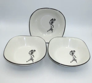 VINTAGE MAYER CHINA BEAVER FALLS, PA #165 SQUARE BOWLS - SET OF 3 - Picture 1 of 4