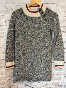 ROOTS Girls Cabin Sweater Dress Tunic Pocket Size XL 11-12 Yrs Cotton - Picture 1 of 6