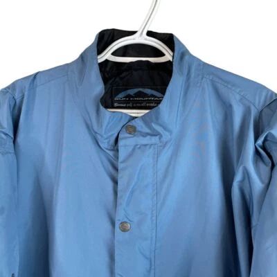 Sun Mountain Rain Jacket Mens L Blue Short Sleeve Polyester Pullover READ - Image 1 of 4