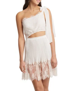 Rya Collection Women's Anniversary Lace Cutout One-Shoulder Chemise - Picture 1 of 6