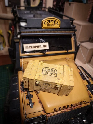 1/10 scale rc crawler accesories. Wooden box for rc car. Trx4, RC4WD, SCX10, MST - Image 1 of 4