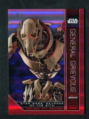 2023 Finest Star Wars Red Refractors #FN61 General Grievous /5 - Image 1 of 2