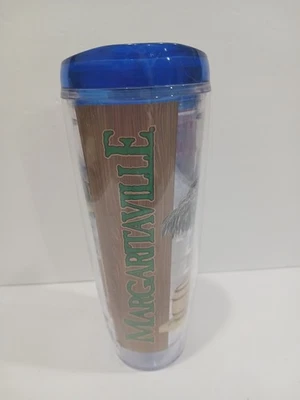 Taza de viaje Margaritaville tapa azul desperdiciando otra vez 26 oz Jimmy Buffet nueva Foto 1 de 4