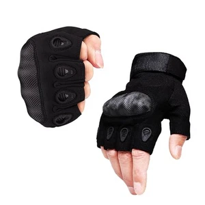 Fingerless Tactical Gloves for Men, Shooting Gloves Hard Shell Knuckle Protec... - Picture 1 of 5