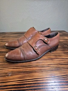 To Boot New York Barata Braun Doppel Mönch Riemen Halbschuhe Herren 10,5 M - Bild 1 von 13