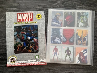 Marvel Heroes Sticker Album Ultimate Collection 2008 100% Complete Loose Set - Image 1 of 4
