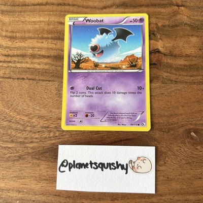 Pokemon TCG - Woobat 64/113 - Legendary Treasures - MP - Image 1 of 4