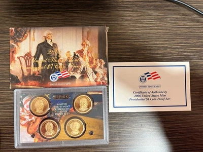 2008 United States Mint Presidential $1 Coin Proof Set - Image 1 of 2