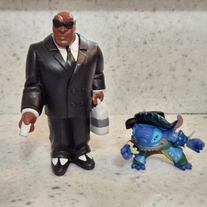 Disney Lilo &Stitch PVC Figure Pirates of the Caribbean Captain & Cobra Bubbles - Picture 1 of 10
