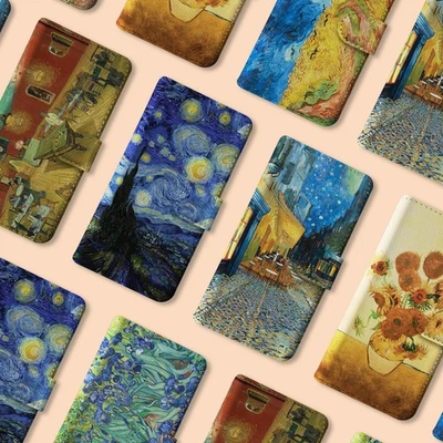 Personalised Wallet Phone Case for iPhone 16 16e 15 14 13 12 11 Pro Max Van Gogh - Image 1 of 4