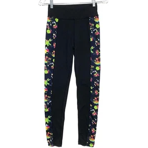 Disney Main Street Electrical Parade Black Leggings Pants Mickey Mouse Womens XS - Picture 1 of 10