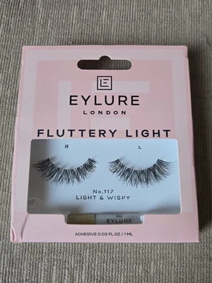 Eylure Fluttery Light False Lashes No. 117 Light & Wispy New - Image 1 of 3