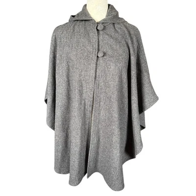 Texas тела подвески XS серый с капюшоном шерсти плащ плащ женщин - Изображение 1 из 4