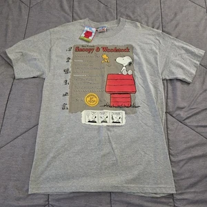 Camiseta De Colección Peanuts Snoopy & Woodstock Celebración 50 Para Hombre Grande Gris NUEVA - Imagen 1 de 10