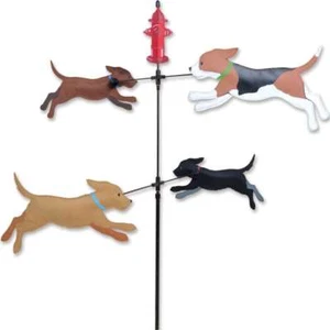 Karussell Hunde abgesteckter Wind Spinner 59" x 28" Durchmesser 28" ca..24..PR 21613 - Bild 1 von 1