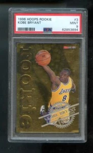 1996-97 Hoops Rookie Gold Foil #3 Kobe Bryant ROOKIE RC PSA 9 Graded Card NBA - Picture 1 of 2