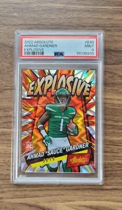 2022 Absolute RC Explosive Ahmad Sauce Gardner Jets PSA 9 - Bild 1 von 2