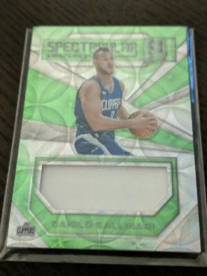 Jersey verde neón Danilo Gallinari 2017-18 Spectra espectaculares muestras #5/25 Foto 1 de 2