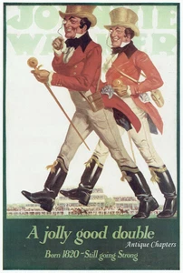 At The Races Jolly Good Double Johnnie Walker Whisky 1929 Advert K632 - Imagen 1 de 2