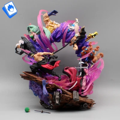 Action Figure One Piece Roronoa Zoro Onigashima 24cm STATUA DA COLLEZIONE Anime - Immagine 1 di 4