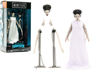 The Bride of Frankenstein 6" Moveable Figurine with Chains and Alternate Head an