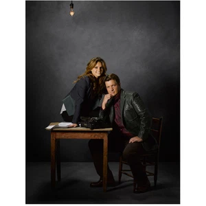 Nathan Fillion with Stana Katic Seated on Table Castle TV 8 x 10 inch photo - Picture 1 of 1