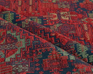 Kilim Pattern Upholstery Fabric Kilim Bohemian Boho Tapestry Tribal Southwestern - Picture 1 of 12