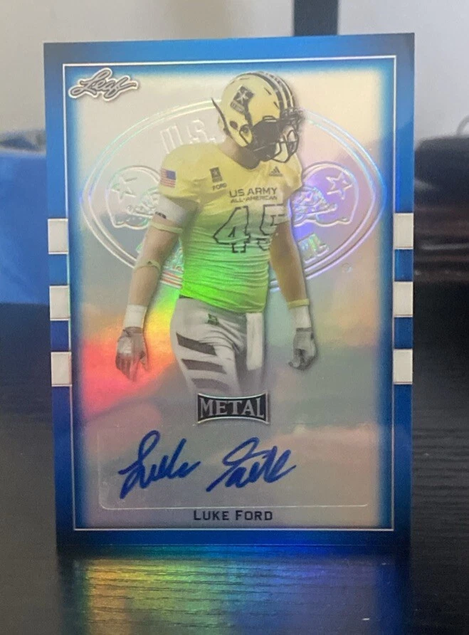 2018 Leaf Metal U.S. Army All-American Bowl - Blue #BA-LF1 Luke Ford /30 Georgia - Image 1 of 2