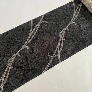 Japanese Kimono Original fabric roll Silk Black ribbon For crafts - Picture 1 of 11