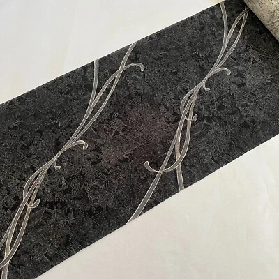 Japanese Kimono Original fabric roll Silk Black ribbon For crafts - Image 1 of 4