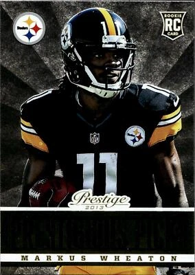 2013 Panini Prestige #14 Markus Wheaton Prestigious Picks Gold - Image 1 of 2