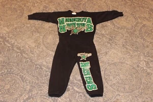1991 Minnesota North Stars Kid's Pajamas Sweatshirt and Sweatpants NHL Hockey - Picture 1 of 6