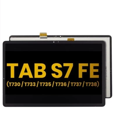 Original For Samsung Galaxy Tab S7 FE 12.4" 2021 LCD Display Touchscreen Part - Image 1 of 4