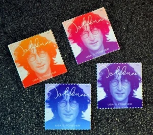 2018USA #5312-5315 Forever - John Lennon - Set of 4 Singles Postage Stamps Mint - Picture 1 of 1